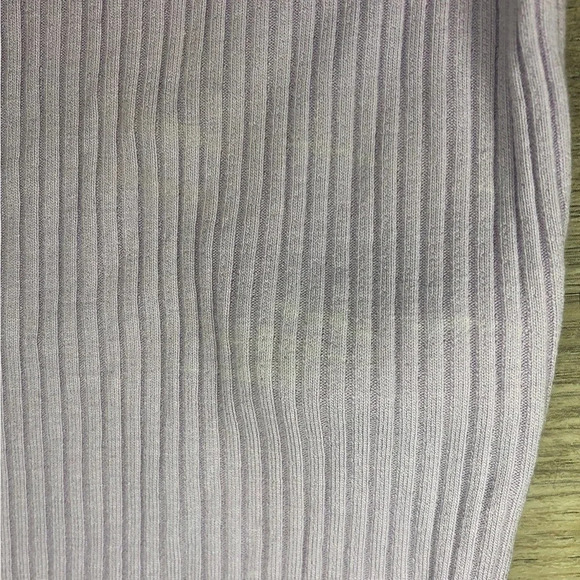 ASOS Design Off the Shoulder Lettuce Edge Top | Lilac | Size 02 - Picture 6 of 6